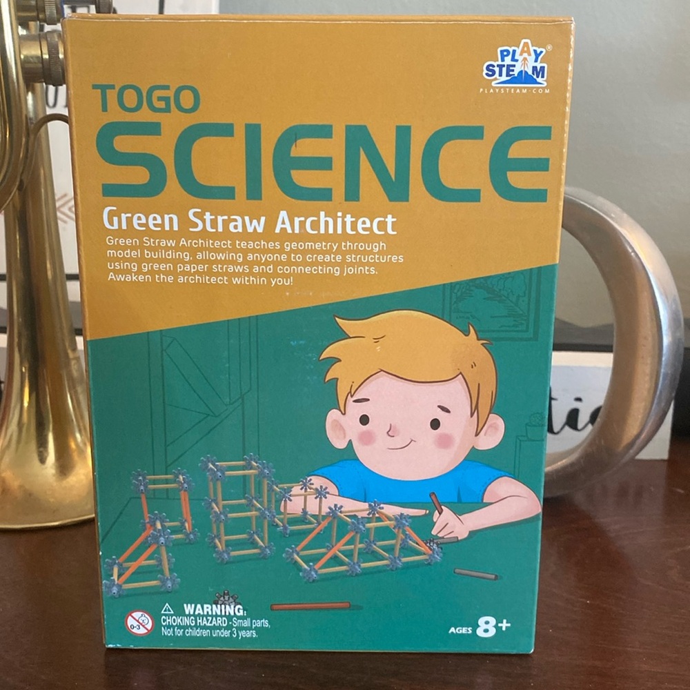 Playstem Green Straw Architect- To Go Science- Building Set
